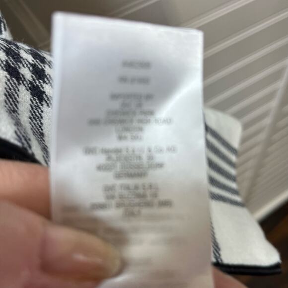 Girl with Curves Brand (QVC) Windowpane Lined Collarless Long Length Jacket - 4 - Picture 10 of 12